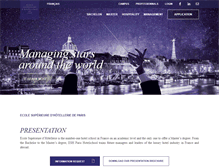 Tablet Screenshot of eshparis.com
